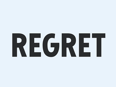 Regret - Type Exercise