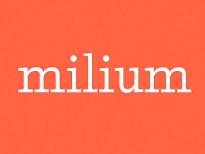 Milium serif type design