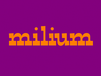 Milium Alt inverted contrast serif type design