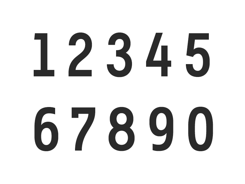 Untitled No. 1 - Numbers by Teddy Derkert on Dribbble