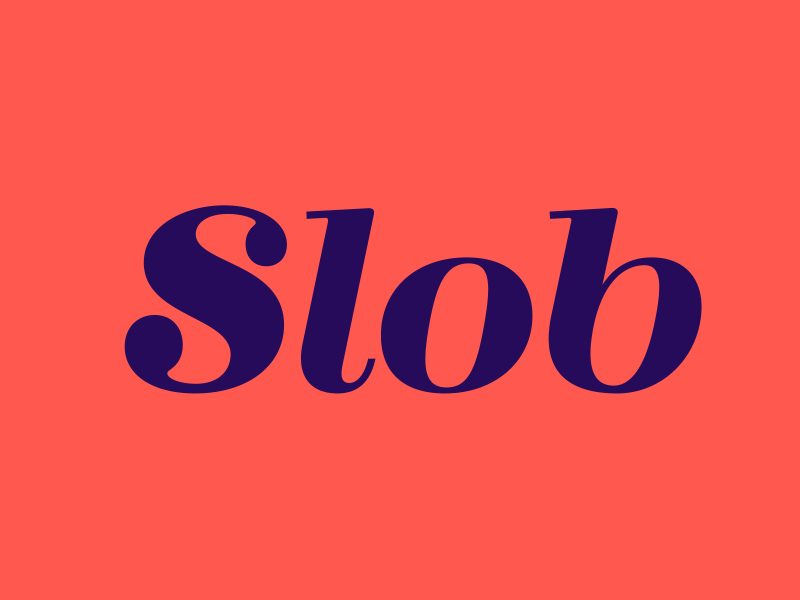 Slob - Italic didone italic type design