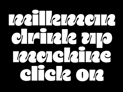 Playful Hippie Typeface Exercise 70s font hippie retro sans serif type type design typeface