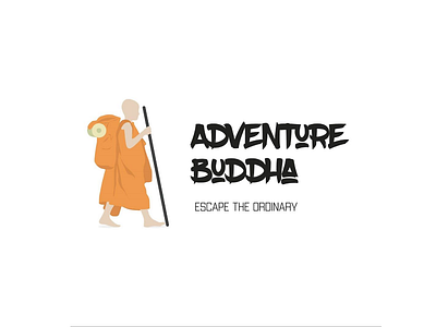 Adventure Buddha - A Tourism agency logo design adventure adventuretourinindia branding branding agency branding design buddha logo logo design logotype tourism travel visual design visual identity