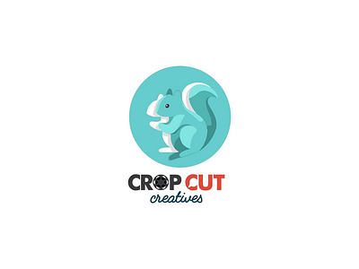 Crop cut creatives - Logo design advertising agency brand design branding logo squirrel visual design