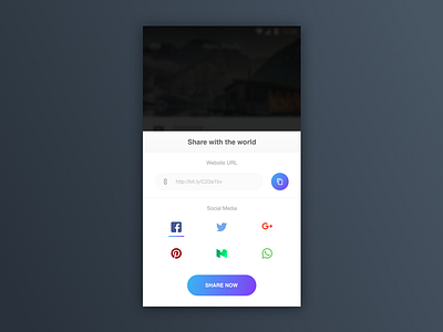 Social share - UI Challenge