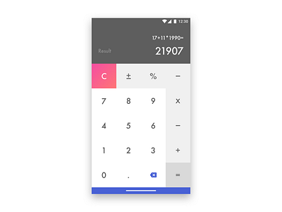 Calculator - Daily UI Challenge android calculator daily challenge mobile design ui design