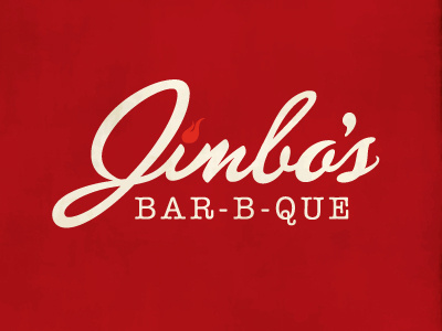 Jimbo's BBQ Logo branding logo typography