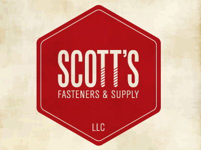 Scott's Fasteners bolts branding logo typography