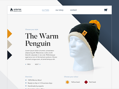 Daily UI #3 - Landing Page Desktop daily ui daily ui 003 design landing page sketch warm penguins