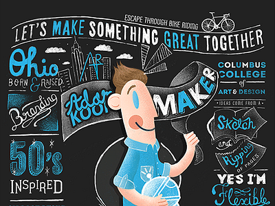 A Designer With Illustrative Ideas adam koon branding hand lettering illustration self promo type