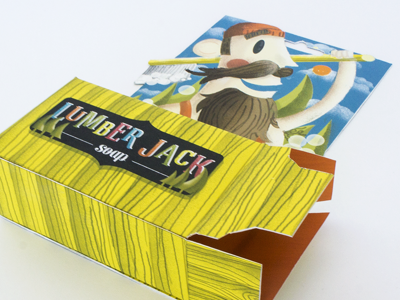 Lumberjack Soap illustration lumberjack packaging soap wood