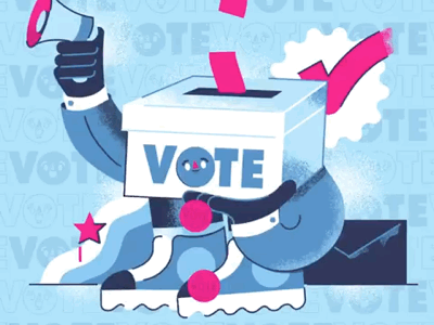 VOTE america election graphic design illustration nox vote