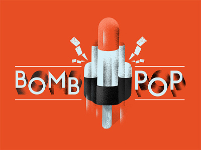 #SPACEBOUND #WIP #COMINGSOON! #POP bomb pop popsicle space type vector
