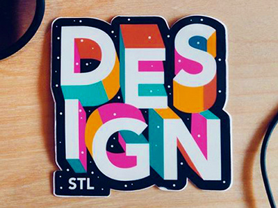 Sticker DESIGN STL design lettering space stl stldw