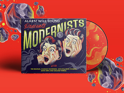 Modernists album asteroids cd galaxy music planets retro scream space stars