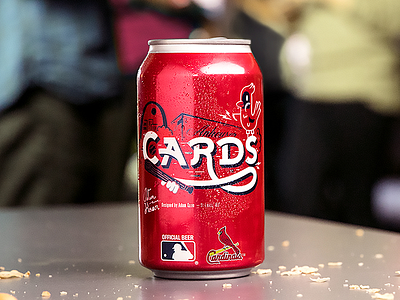 Cards budweiser candesign cardinals illustration packagedesign stl stlouis thisbudsforyou typography