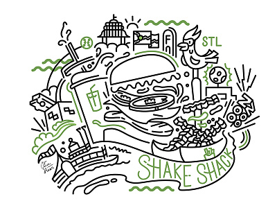 Shake Shack STL bird city food hamburger restaurant shack shake st. louis stl