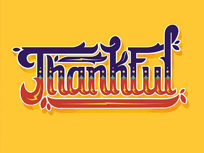 Thankful fall graphic design hand lettering thanks thanksgiving type