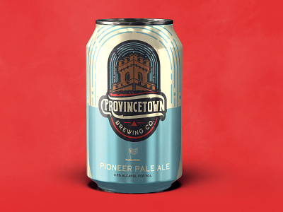 Provincetown Brewing Co. beer branding brewery design graphic design hand lettering illustration logo packaging