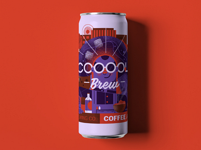 Cooool Brew Coffee Beer beer coffee illustration
