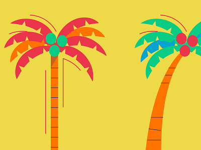 Qapital Palm Tree illustration nature palmtree summer