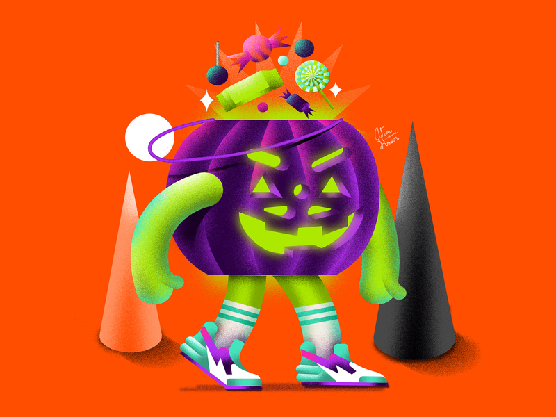 Jack 3d candy graphicdesign halloween illustration jackolantern sneakers