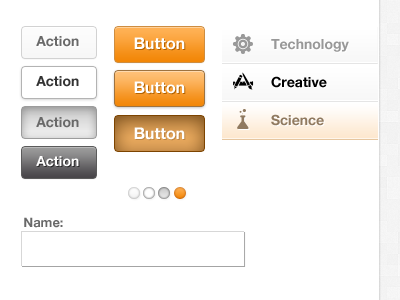 CoT Interface elements buttons interface toolkit ui