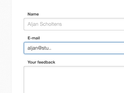 Feedback form