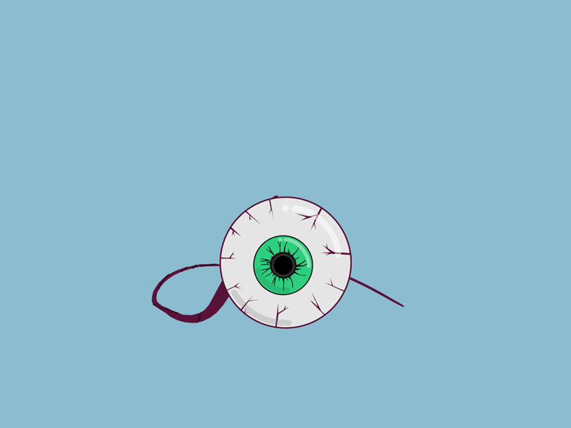 Keep an eye on this after effects animation bounce drop eye eyeball loop motion design