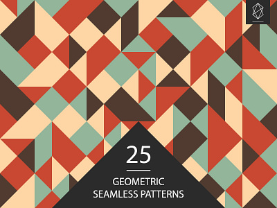 Geometric seamless pattern set