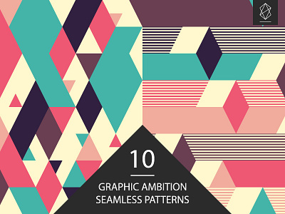 Graphic ambition seamless patterns