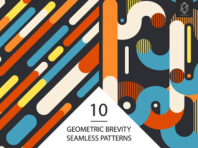 Geometric brevity seamless patterns abstract background decoration geometric graphic illustration modern mosaic ornament print seamless pattern texture