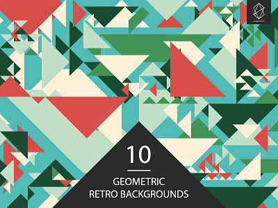 Geometric retro backgrounds