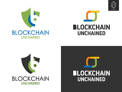 Logo design concept for Blockchain Unchained branding concept design graphic design icon identity logo sign symbol vector