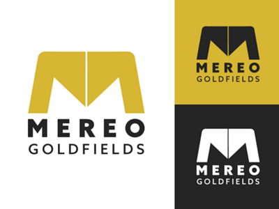Mereo Goldfields Logo branding logo mineral mining symbol