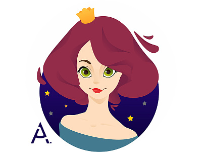 New avatar art cgart design digital flat graphic illustration space star vector