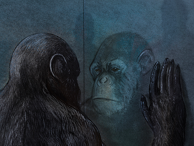 Prison, Inks and Digital chimpanzee editorial illustration illustration illustration art