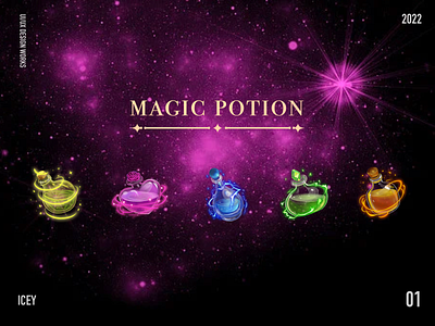 magic potion illustration ui 图标