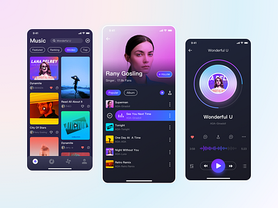 Music App Design by M-Chiang on Dribbble