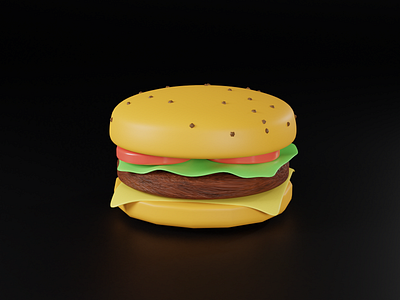 3d burger