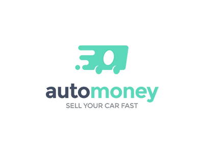 AutoMoney Logo car flat logo money