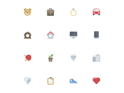 Flat icons flat icons pixel perfect