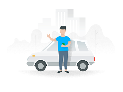 Sell your car illustration