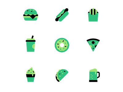 Rotten Junk Food Icons