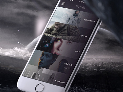 MooVee app dark ios iphone launch moovee movie ui