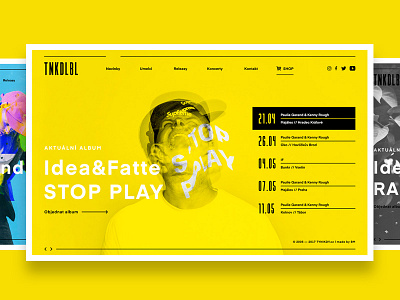 Ty Nikdy Label redesign creative design fresh label music redesign simple ui ux webdesign