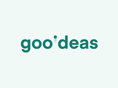 Goodeas brand brand corporate identity design good goodeas ideas logotype minimalist negative space non profit simple visual identity