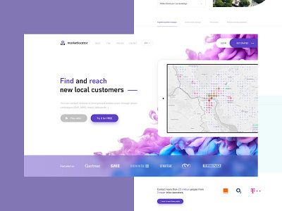 Marketlocator brand creative data design minimalist simple ui ux webdesign website