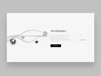 Carlsson Aerodynamics cars creative design landing page mercedes minimalist product simple ui ux webdesign website