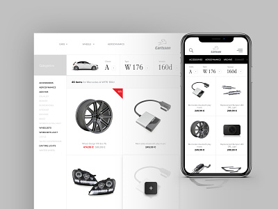 Carlsson Eshop brand clean creative design minimalist simple ui ux webdesign website